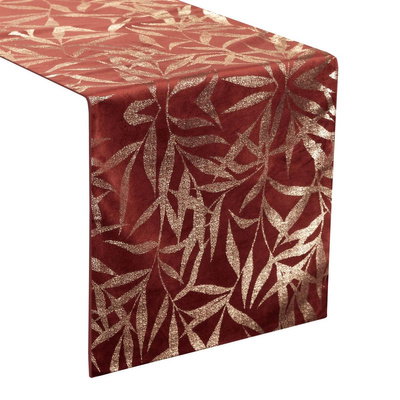 Behúň 35 x 140 dekoračný Velvet Blink15 tehlový