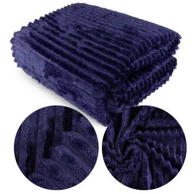 Blanket 200 x 220 Microfiber Stamped Ardea Stripes 03