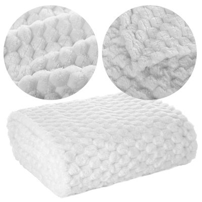 Blanket 70 x 160 Microfiber Design Cindy6 White