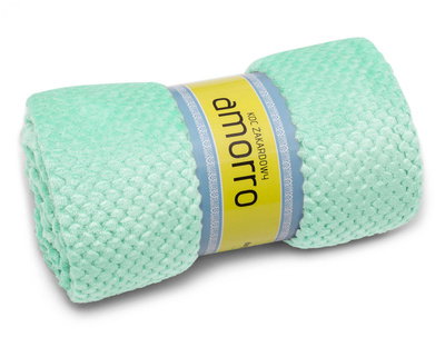 Microfiber Jacquard Blanket Amorro Mint 200x220