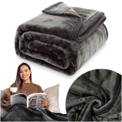 Blanket 130 x 170 Acrylic Uniform Warm Yasemin 05