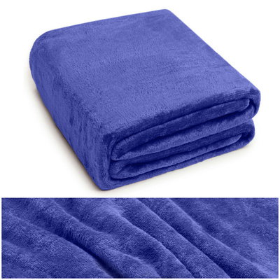 Blanket 160 x 200 Microfiber Solid Juana 05
