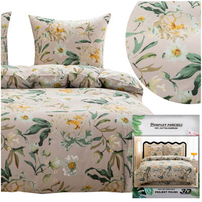 Bedding 160 x 200 3pcs Satin Maria 3091