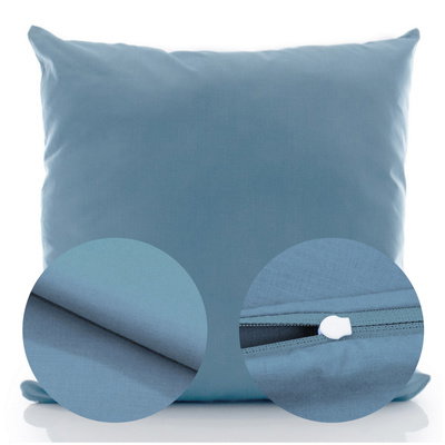 Cotton pillowcase 50 x 50 Uniform Ola Dark Turquoise