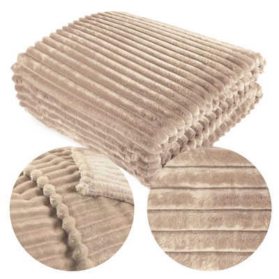 Blanket 200 x 220 Microfiber Plush Cadence Stripes 04