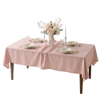 Tablecloth 140x220 Stain-Resistant Surbo Powder Pink
