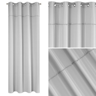 Dekoratívny záves Defne 135 x 260 oceľový