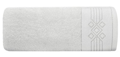 70 x 140 Bath Towel Cotton Kamela 01 White