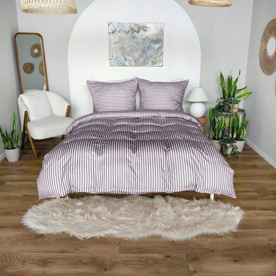 Pościel 140 x 200 2cz Mikrofibra w Pasy Eusebia Home 02