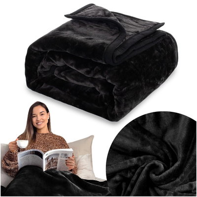 Blanket 130 x 170 Acrylic Uniform Warm Yasemin 02