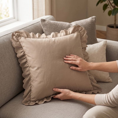 Poszewka 45 x 45 z Falbaną Luxury Jowita 02