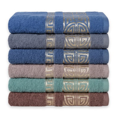 Set of 6 Towels, 50 x 100, Narcis 18 Cotton
