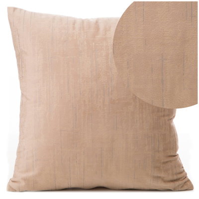 Obliečka na vankúš 40 x 40 dekoratívna Velvet Marsala béžová