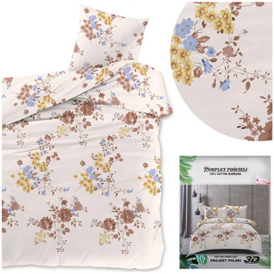 Bedding 140 x 200 2 pcs Satin Maria 2433