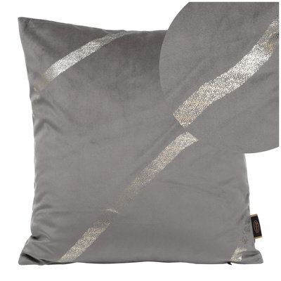 45 x 45 Decorative Velvet Blink 34 Gray pillowcase