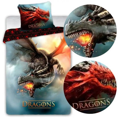 Bedding 140 x 200 Youth 028 Flying Dragon