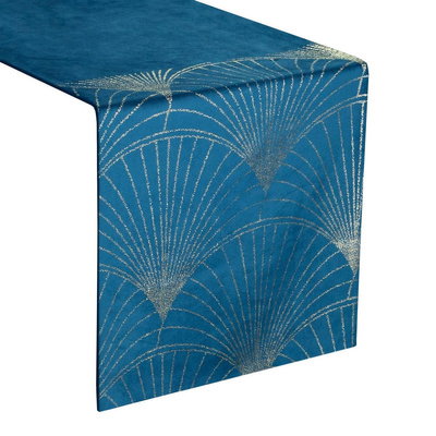 Runner 35 x 220 Decorative Velvet Blink14 Navy Blue