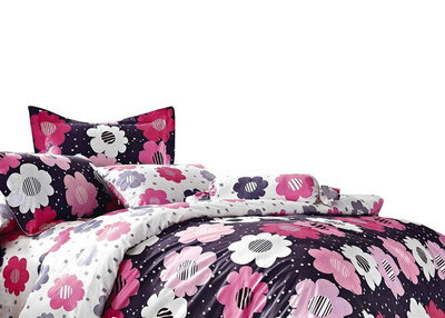 Cotton satin floral bedding A255 160x200NP 3 parts
