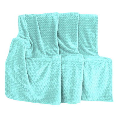 Blanket 150 x 200 Microfiber Zig Zag Minky Wave 31
