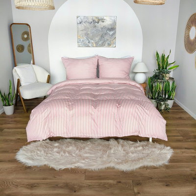 Pościel 220 x 200 3cz Mikrofibra w Pasy Eusebia Home 12