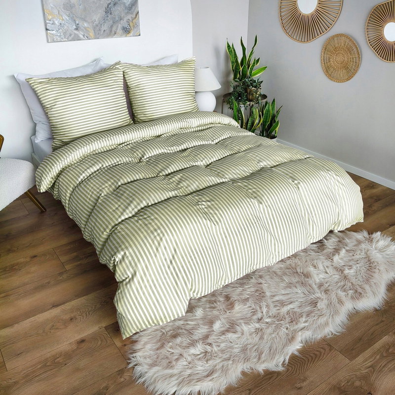 Pościel 140 x 200 2cz Mikrofibra w Pasy Eusebia Home 15