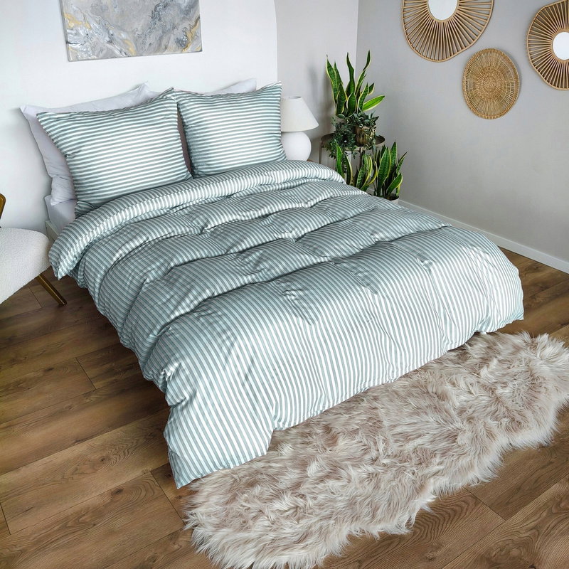Pościel 160 x 200 3cz Mikrofibra w Pasy Eusebia Home 14