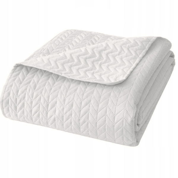 Narzuta 160 x 220 Pikowana Velvet Moxie Biały