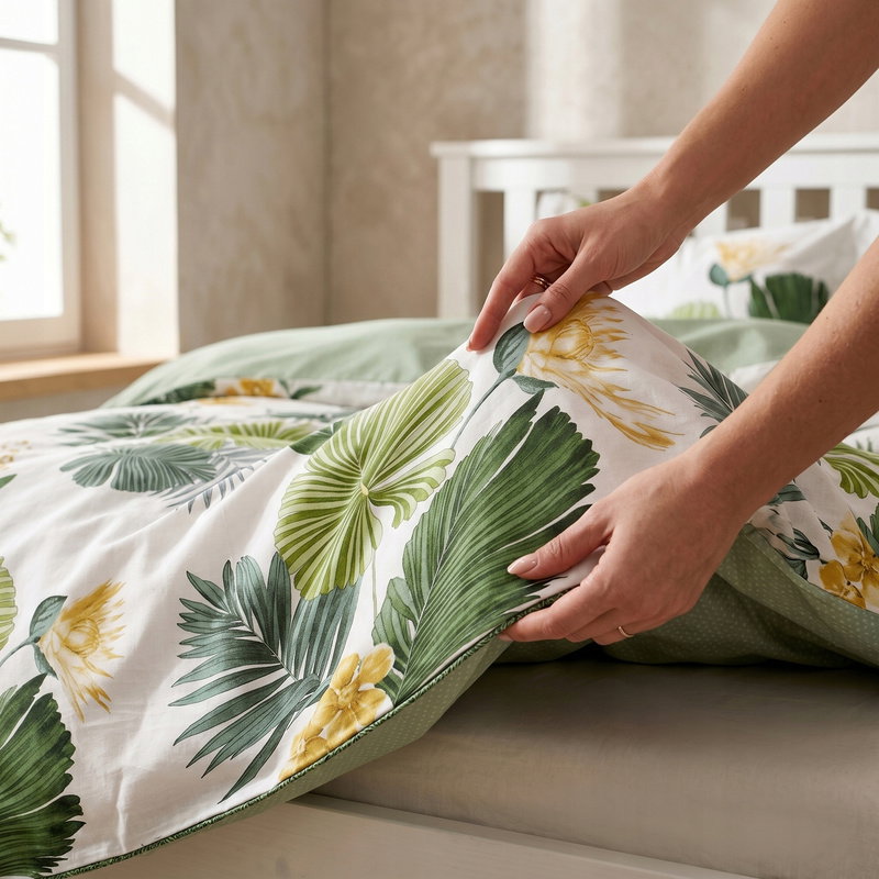 Pościel 200 x 220 3cz Satyna Bawełniana nr A1665
