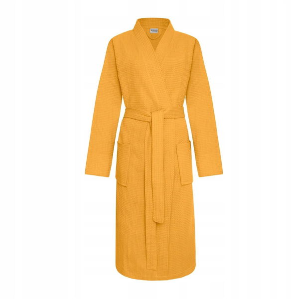 Szlafrok Kimono Gofer Bawełniany Unisex XXL Muszt
