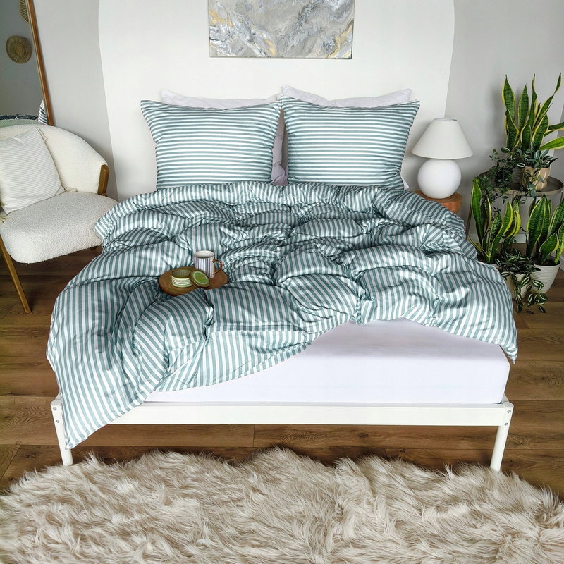 Pościel 160 x 200 3cz Mikrofibra w Pasy Eusebia Home 14