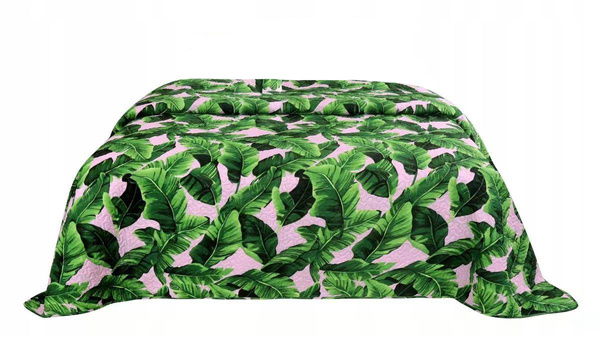 Narzuta 160 x 220 Pikowana Dwustronna Planta Puder