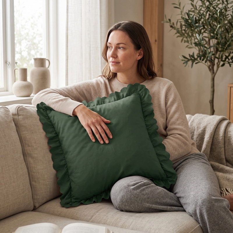 Poszewka 40 x 40 z Falbaną Luxury Jowita 05