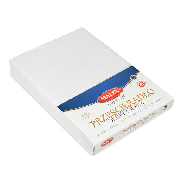 Prześcieradło 160 x 200 z Gumką Matex JERSEY 01