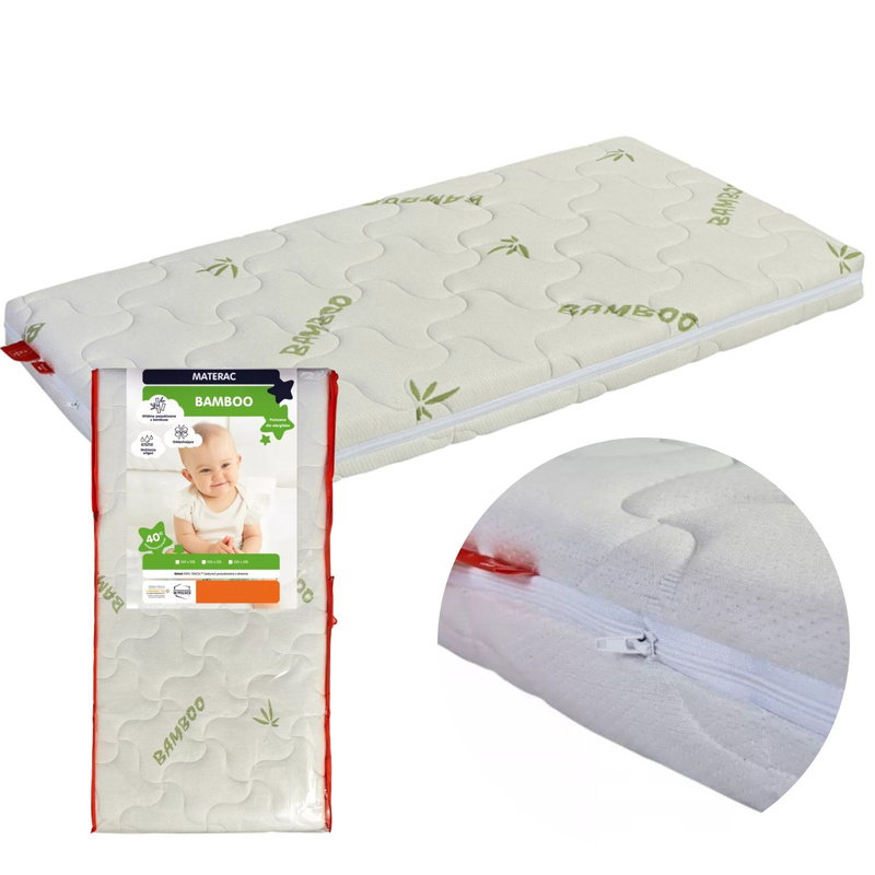 Comfortable Mattress 60x120x8 Cover BAMBOO
