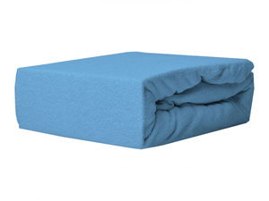 Prześcieradło Frotte Bez Gumki 027_D Niebieski 160x200