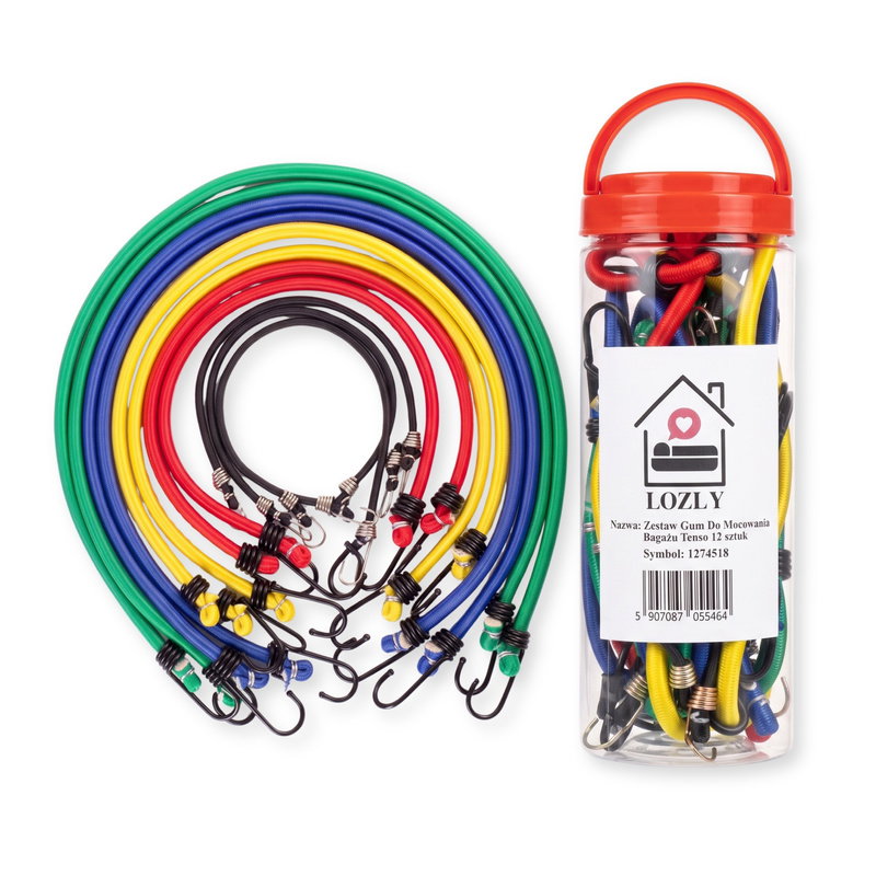 Set of Luggage Securing Rubber Transport Tenso