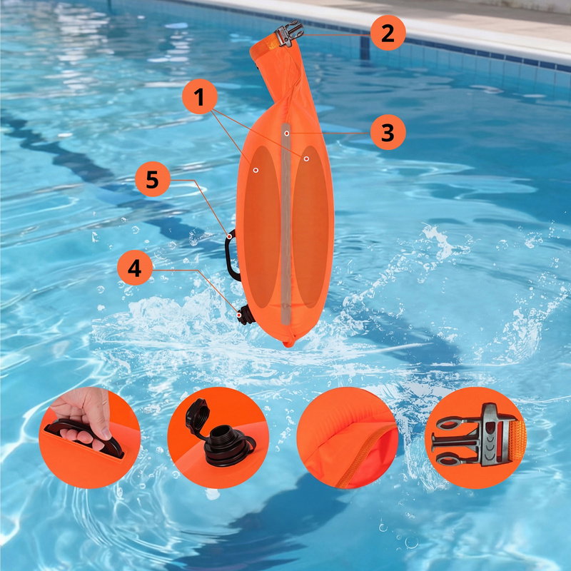 Vario Inflatable Swimming Buoy Assurance Buoy