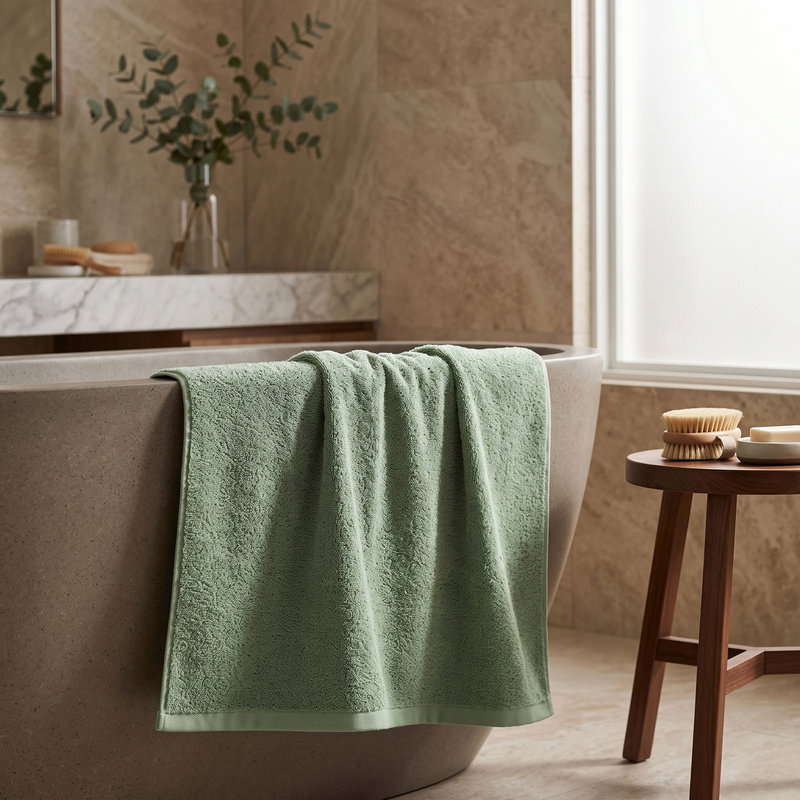 Ręcznik Otto 50 x 100 400 g/m2 Bawełniany Seledyn