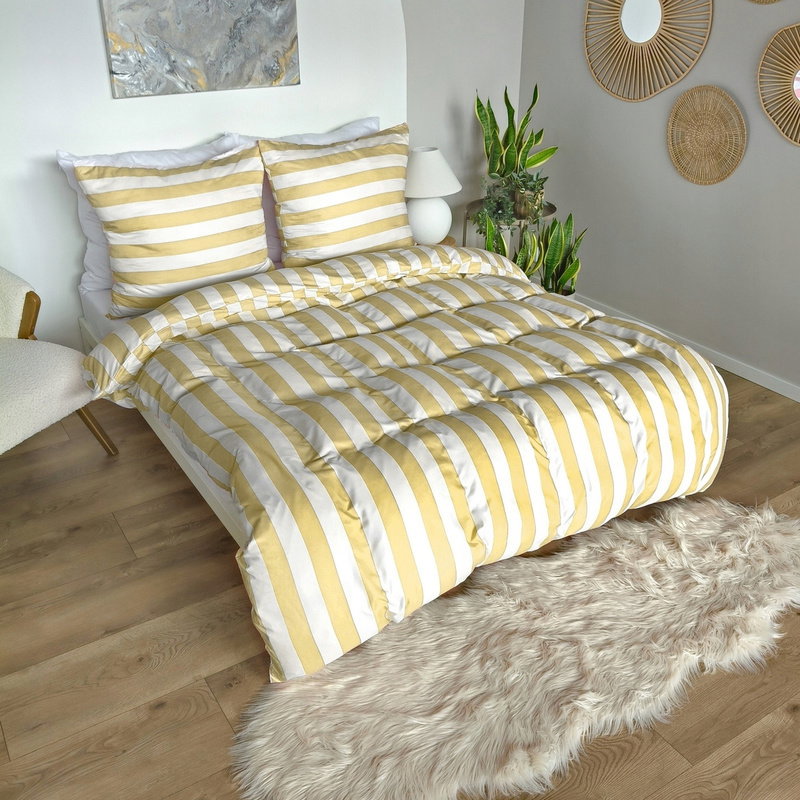 Pościel 140 x 200 2cz Mikrofibra w Pasy Eusebia Home 04