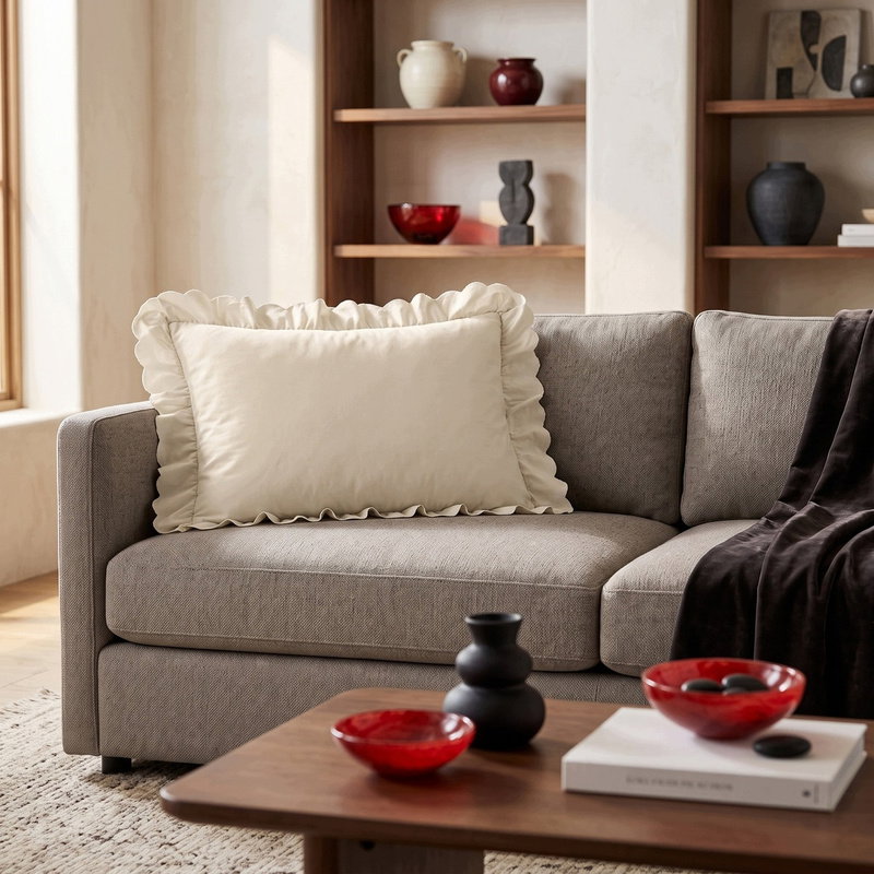 Poszewka 40 x 60 z Falbaną Luxury Jowita 04