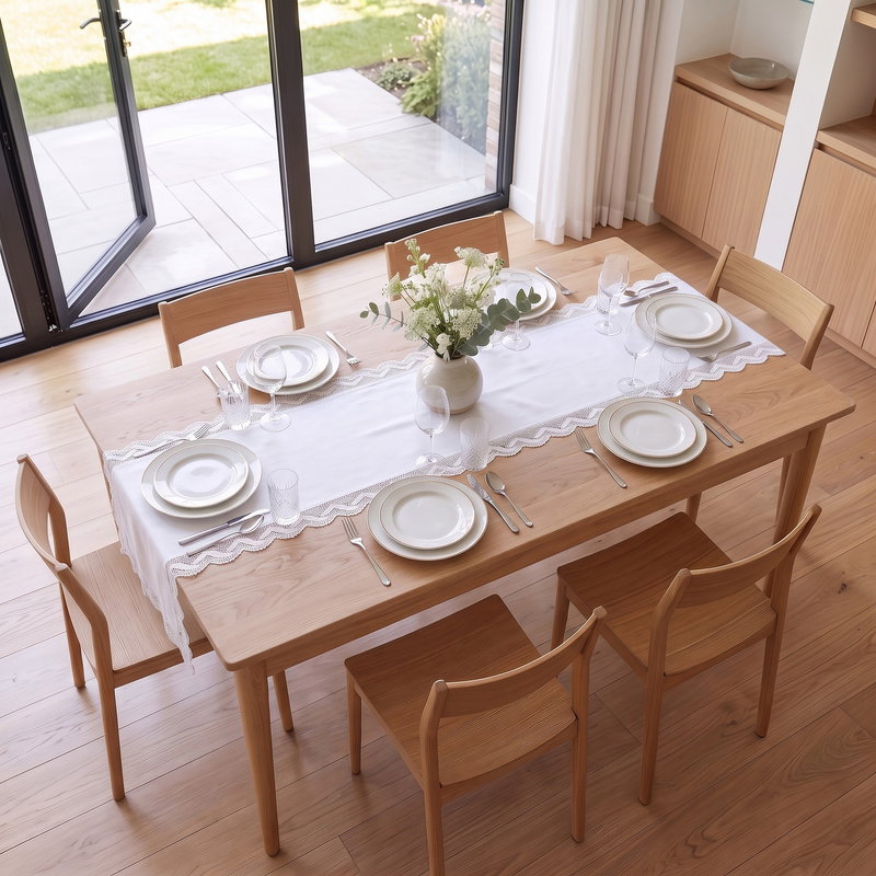 Bieżnik 40x180 Plamoodporny z Gipiurą Elia Biel 04