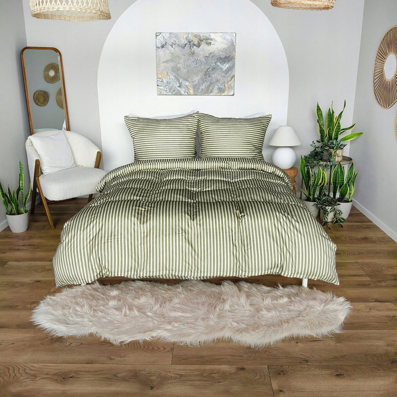 Pościel 140 x 200 2cz Mikrofibra w Pasy Eusebia Home 15