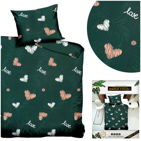 Pościel 140 x 200 2cz Satynowa Dalwin 651