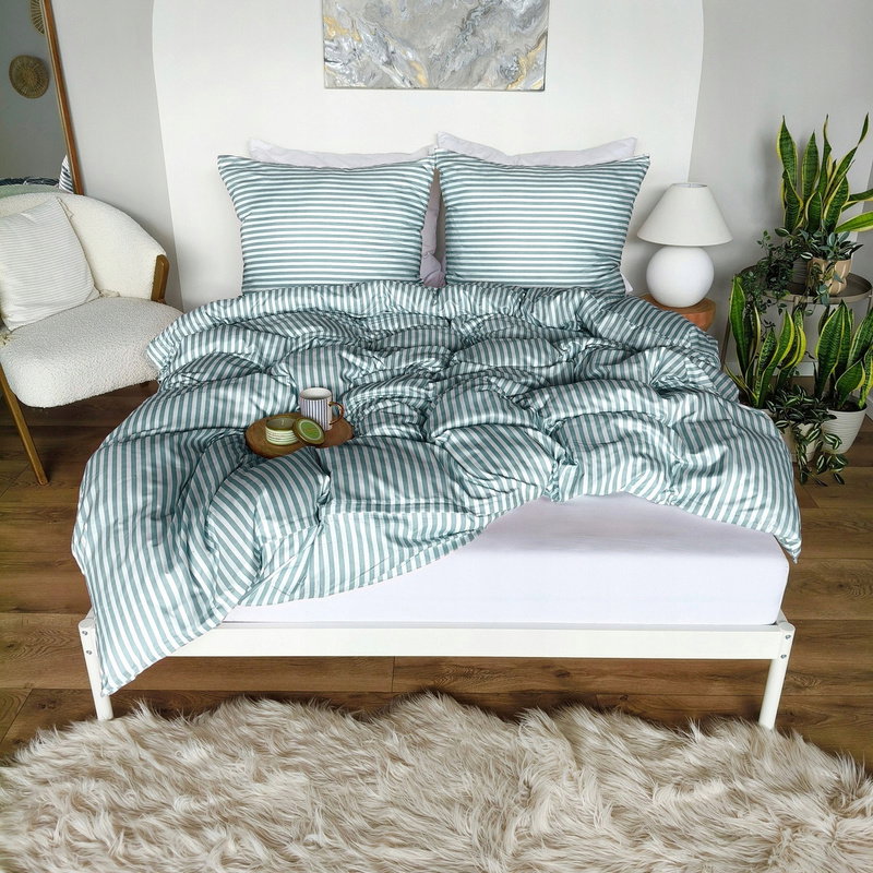 Pościel 220 x 200 3cz Mikrofibra w Pasy Eusebia Home 14