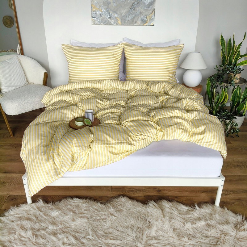 Pościel 220 x 200 3cz Mikrofibra w Pasy Eusebia Home 11