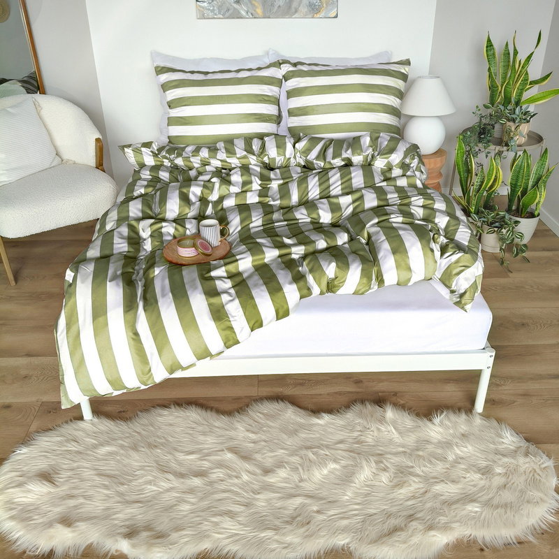 Pościel 160 x 200 3cz Mikrofibra w Pasy Eusebia Home 08