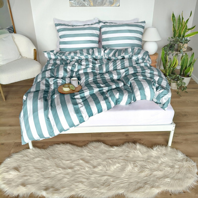 Pościel 220 x 200 3cz Mikrofibra w Pasy Eusebia Home 07