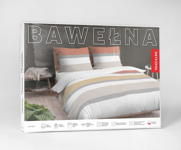 Pościel 160 x 200 3cz Vicenza Bawełna wz. 5110A