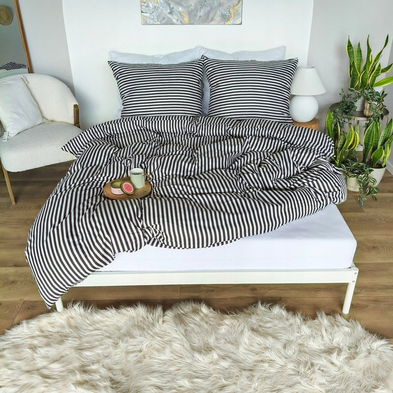 Pościel 140 x 200 2cz Mikrofibra w Pasy Eusebia Home 10