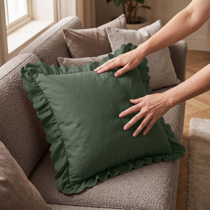 Poszewka 40 x 40 z Falbaną Luxury Jowita 05